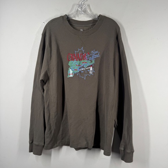 Princess Cruises Other - Princess‎ Cruises Mens XXL Canada New England Thermal Waffle Knit Shirt Brown